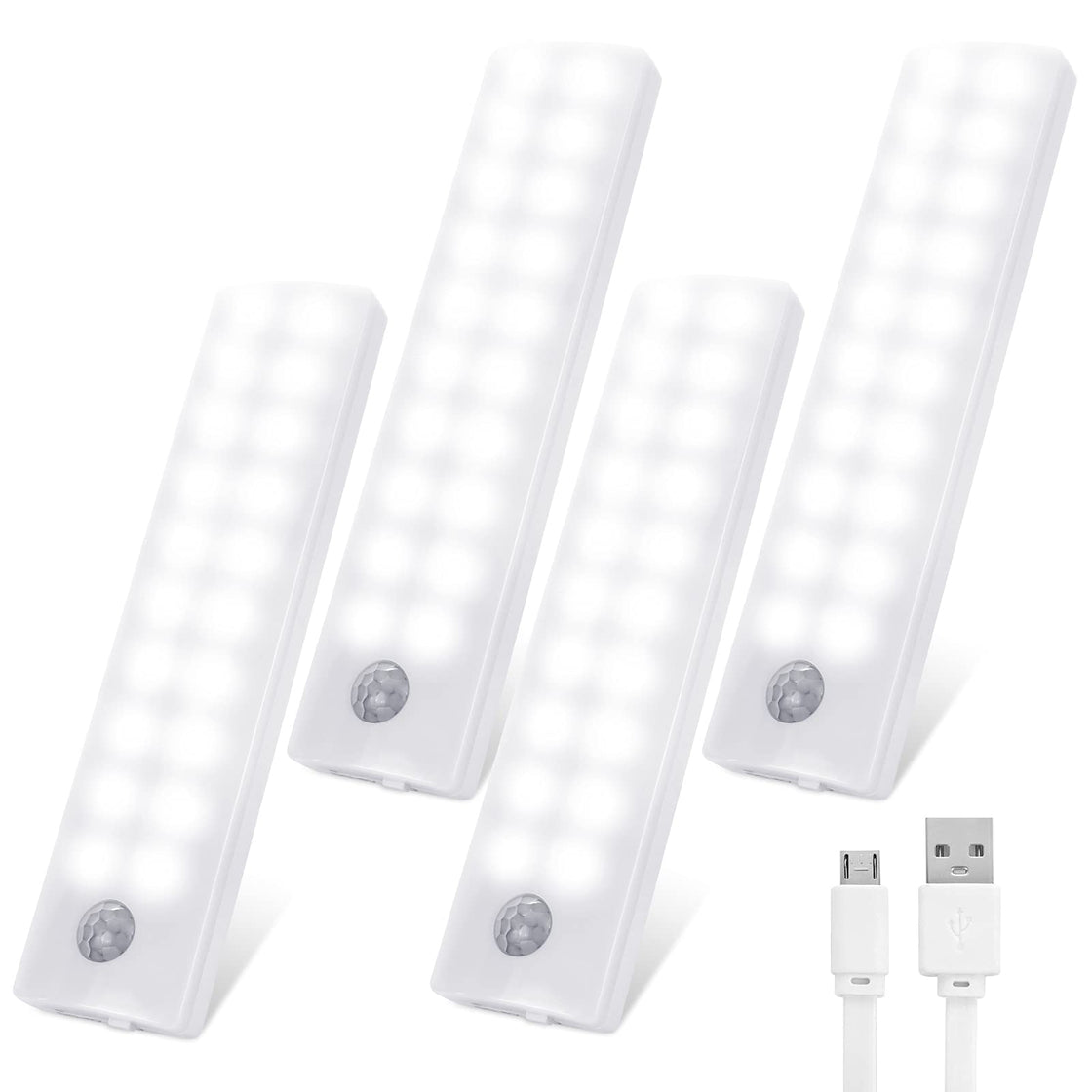 Tolare Led Cabinet Lights With Motion Sensor (4 Pack Warm White)